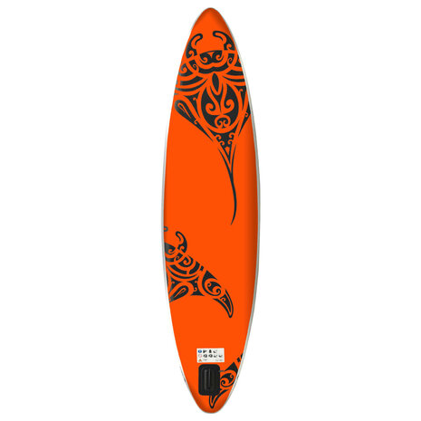 Stand Up Paddleboardset opblaasbaar 305x76x15 cm oranje 4