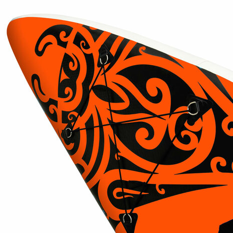 Stand Up Paddleboardset opblaasbaar 305x76x15 cm oranje 6