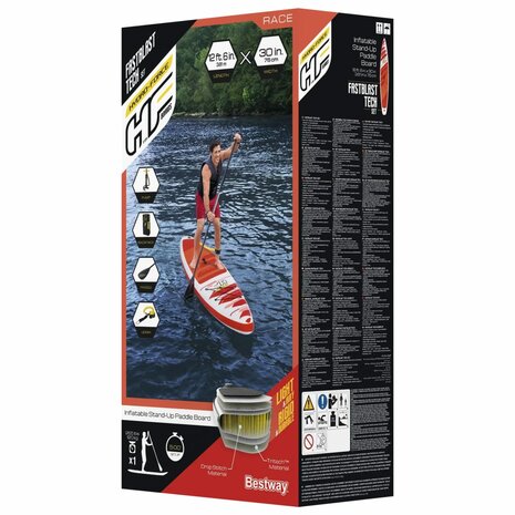 Bestway SUP Hydro-Force Fastblast Tech Set opblaasbaar 381x76x15 cm 9