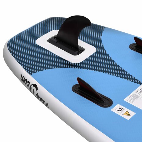 Stand Up Paddleboardset opblaasbaar 300x76x10 cm zeeblauw 6