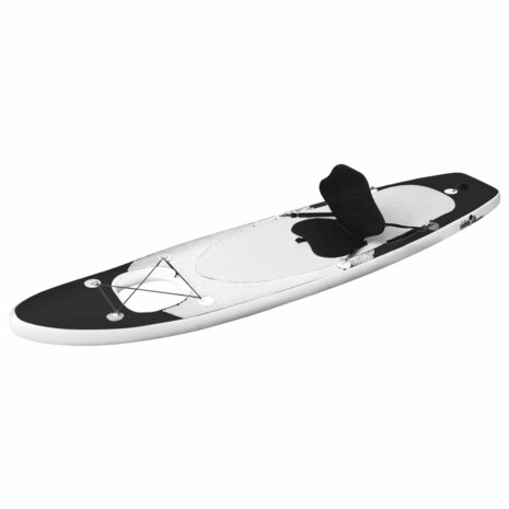 Stand Up Paddleboardset opblaasbaar 300x76x10 cm zwart 2