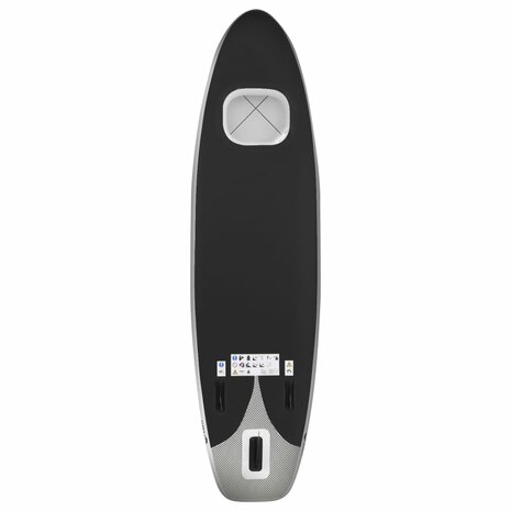 Stand Up Paddleboardset opblaasbaar 300x76x10 cm zwart 4