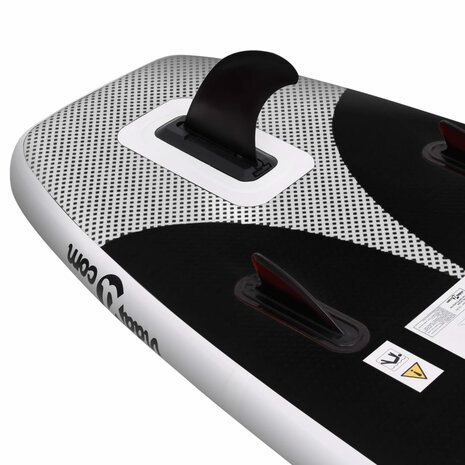 Stand Up Paddleboardset opblaasbaar 300x76x10 cm zwart 6