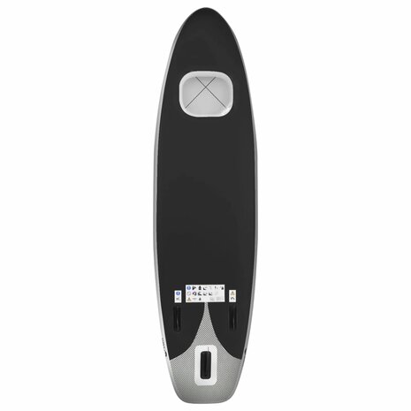 Stand Up Paddleboardset opblaasbaar 330x76x10 cm zwart 4