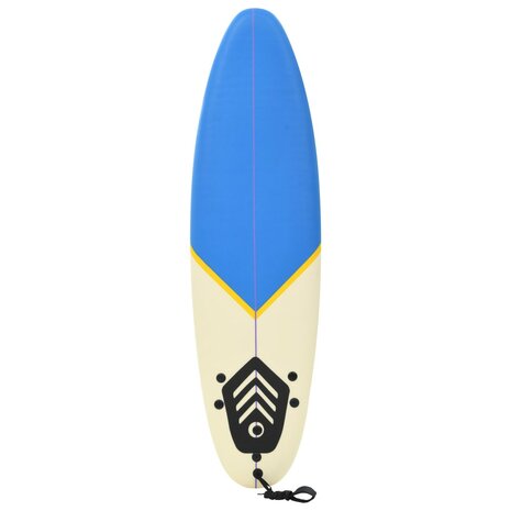 Surfplank 170 cm blauw en crème 3