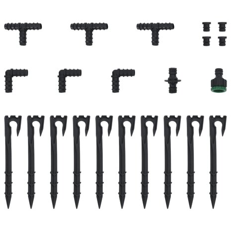 Druppelslang 0,6&apos;&apos; 25 m rubber zwart 7