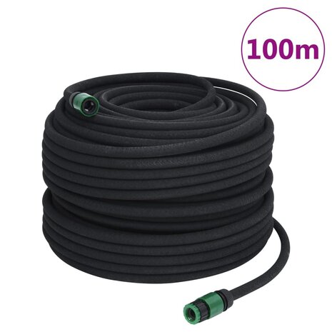 Druppelslang 0,6&apos;&apos; 100 m rubber zwart 1