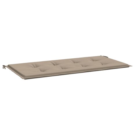 Tuinbankkussen 120x50x3 cm oxford stof taupe 2