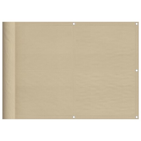 Balkonscherm 75x800 cm 100% oxford polyester beige 2