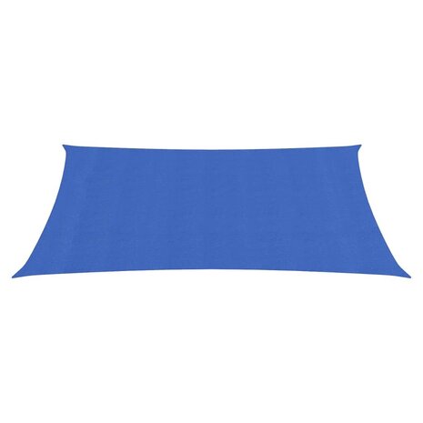 Zonnezeil 160 g/m² 2,5x3,5 m HDPE blauw 2