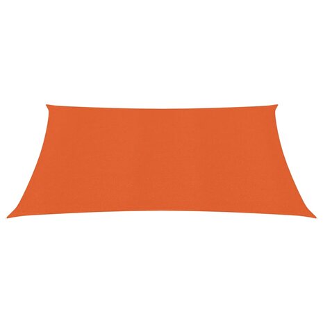 Zonnezeil 160 g/m² 3x3 m HDPE oranje 2