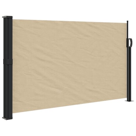 Windscherm uittrekbaar 120x300 cm beige 2