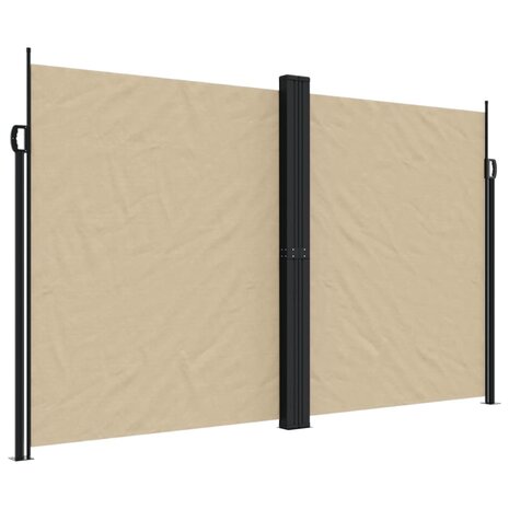 Windscherm uittrekbaar 200x1000 cm beige 2