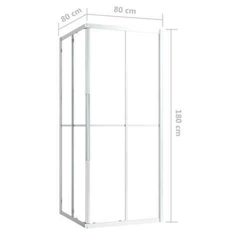 Douchecabine 80x80x180 cm ESG 9