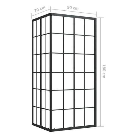 Douchecabine 90x70x180 cm ESG 9