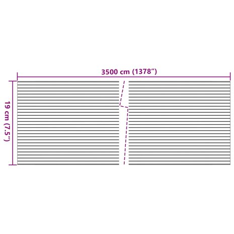 Tuinscherm 4 st steenpatroon 35x0,19 m PVC grijs 8