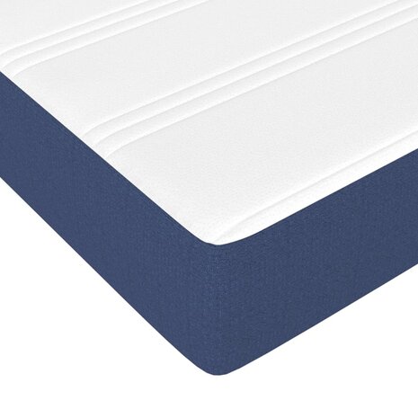 Pocketveringmatras 90x190x20 cm stof blauw 5