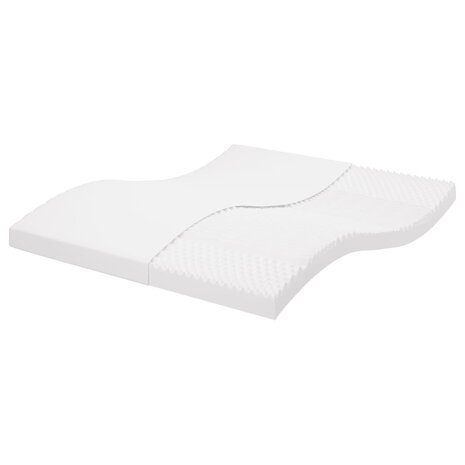 Schuimmatras 7 zones hardheid 20 ILD 160x200 cm wit 1