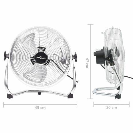 Vloerventilator 3 snelheden 60 W 45 cm 9