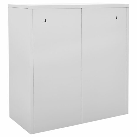 Lockerkast 90x45x92,5 cm staal lichtgrijs en blauw 4