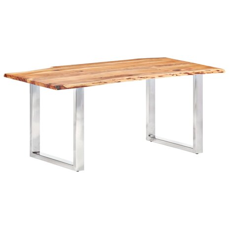 Eetkamertafel met natuurlijke randen 3,8 cm 200 cm acaciahout 1