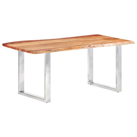 Eetkamertafel met natuurlijke randen 3,8 cm 200 cm acaciahout 8