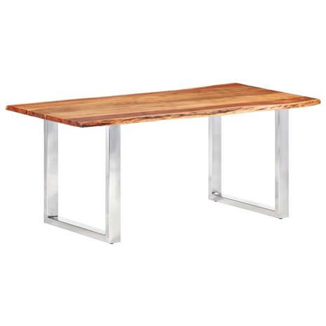 Eetkamertafel met natuurlijke randen 3,8 cm 200 cm acaciahout 9