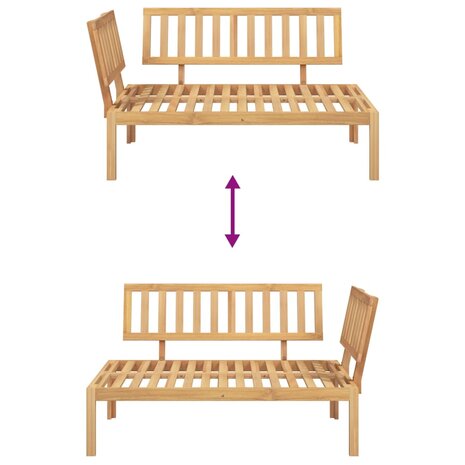 Tuinhoekbank pallet massief acaciahout 6