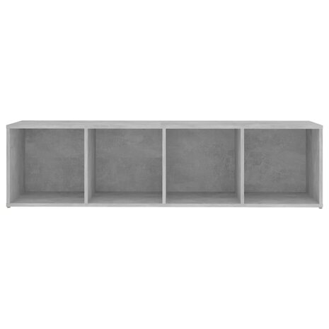 Tv-meubel 142,5x35x36,5 cm bewerkt hout betongrijs 5