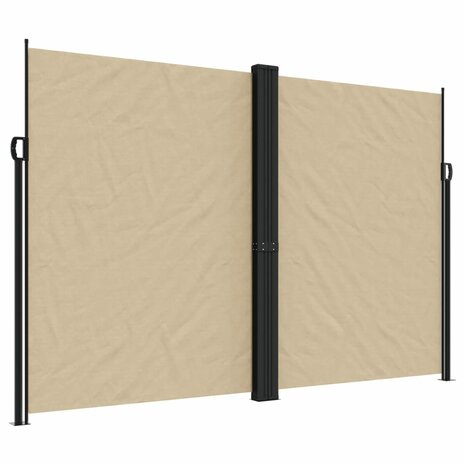 Windscherm uittrekbaar 220x1200 cm beige 2