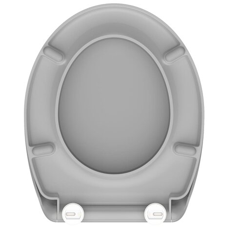 SCHÜTTE Toiletbril met soft-close quick-release GREY duroplast 5