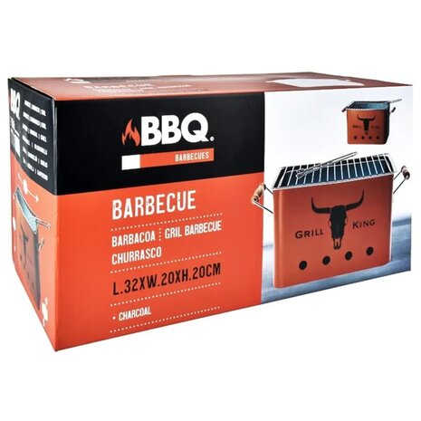 ProGarden Barbecuegrill rechthoekig mat oranje 2