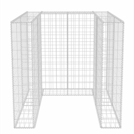 Schanskorf enkele vuilnisbak ombouw 110x100x120 cm staal 7