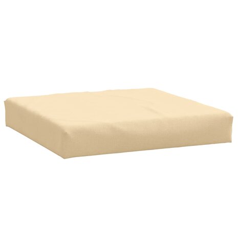 Palletkussen 60x60x10 cm stof gemêleerd beige 2