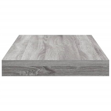 Wandschappen 4 st 40x10x1,5 cm bewerkt hout grijs sonoma eiken 5