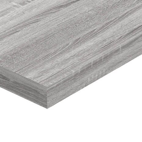 Wandschappen 4 st 40x10x1,5 cm bewerkt hout grijs sonoma eiken 7