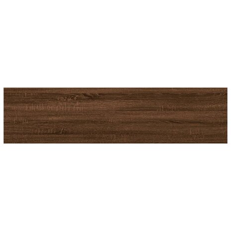 Wandschappen 4 st 40x10x1,5 cm bewerkt hout bruin eikenkleur 6