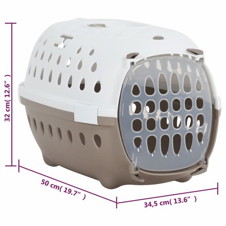 Reismand 50x34,5x32 cm polypropeen wit en bruin 10