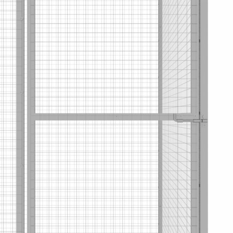 Kattenkooi 3x1,5x1,5 m gegalvaniseerd staal 4