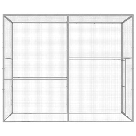 Kattenkooi 3x1,5x2,5 m gegalvaniseerd staal 3