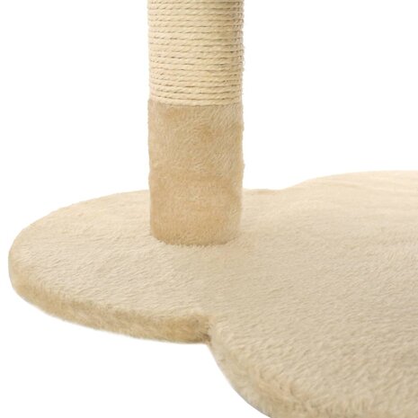 Kattenkrabpaal met sisal krabpaal 50 cm beige en bruin 7