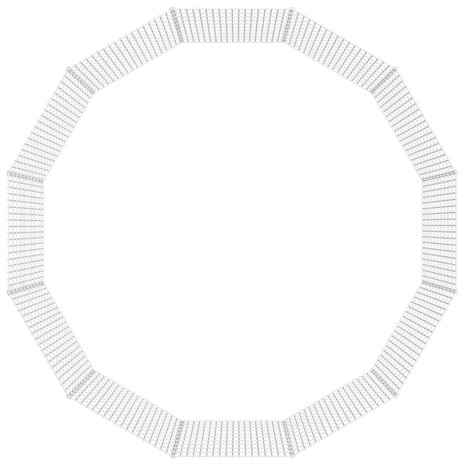 Konijnenkooi met 12 panelen 54x100 cm gegalvaniseerd ijzer 7