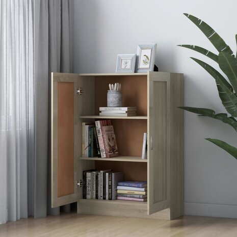 Boekenkast 82,5x30,5x115 cm spaanplaat sonoma eikenkleurig 3