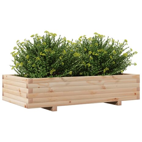 Plantenbak 110x60x26,5 cm massief grenenhout 4