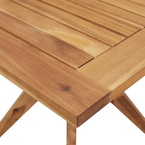 Tuintafel vierkant 85x85x75 cm massief acaciahout 7