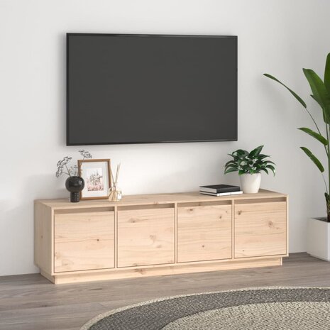 Tv-meubel 156x37x45 cm massief grenenhout 1