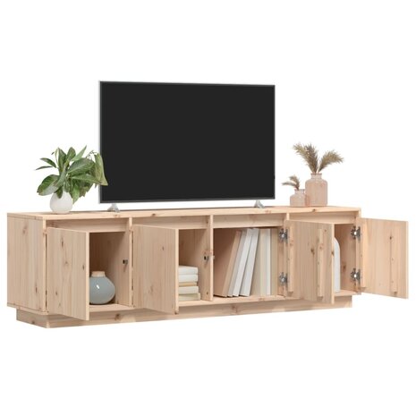 Tv-meubel 156x37x45 cm massief grenenhout 3