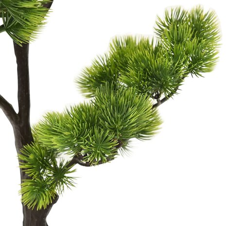 Kunstplant met pot pinus bonsai 60 cm groen 5