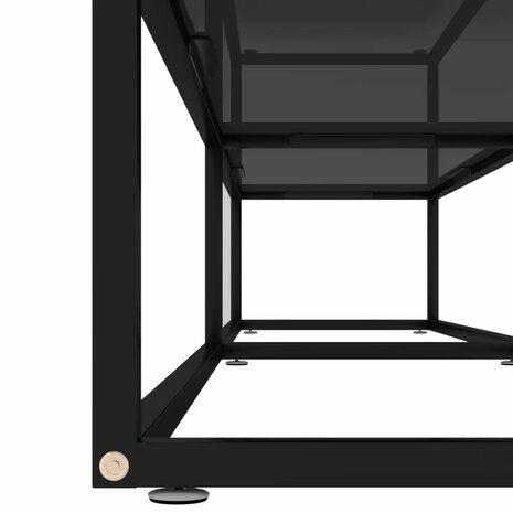 Tv-meubel 200x40x40,5 cm gehard glas zwart 5