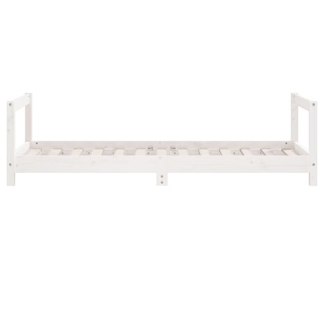 Kinderbedframe 80x160 cm massief grenenhout wit 5